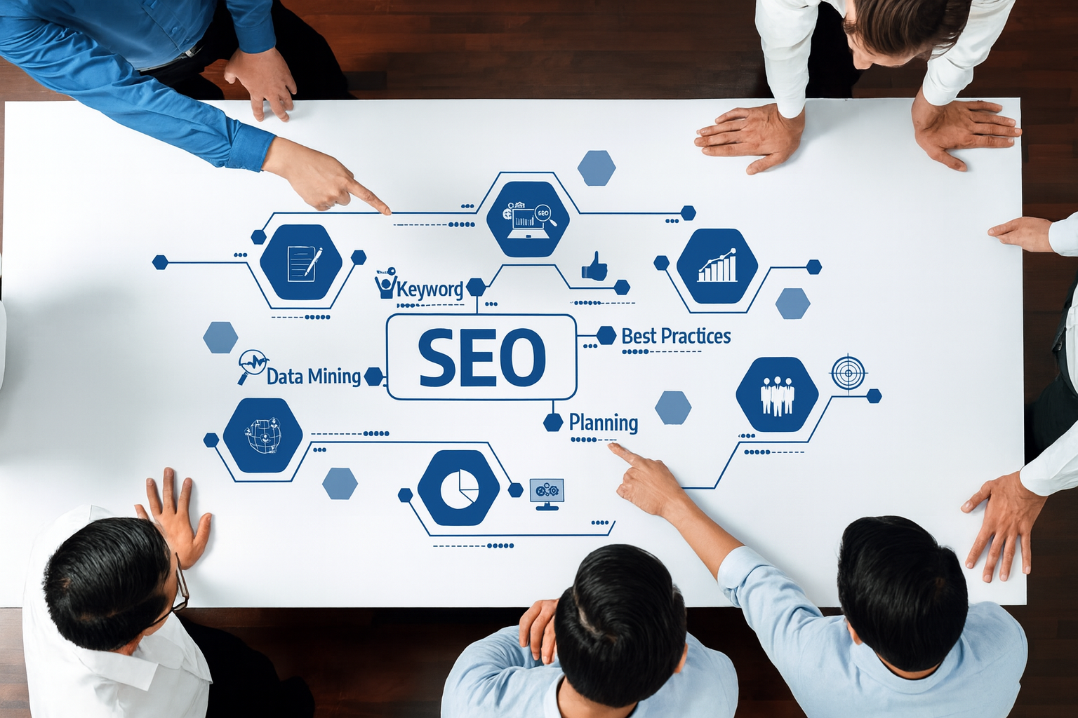 SEO-Agentur-Straubing am Tisch
