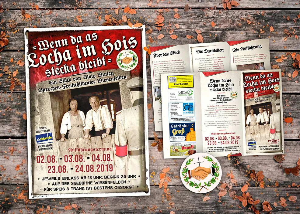 Vereinswerbung für das Burschen-Freilichttheater Wiesenfelden