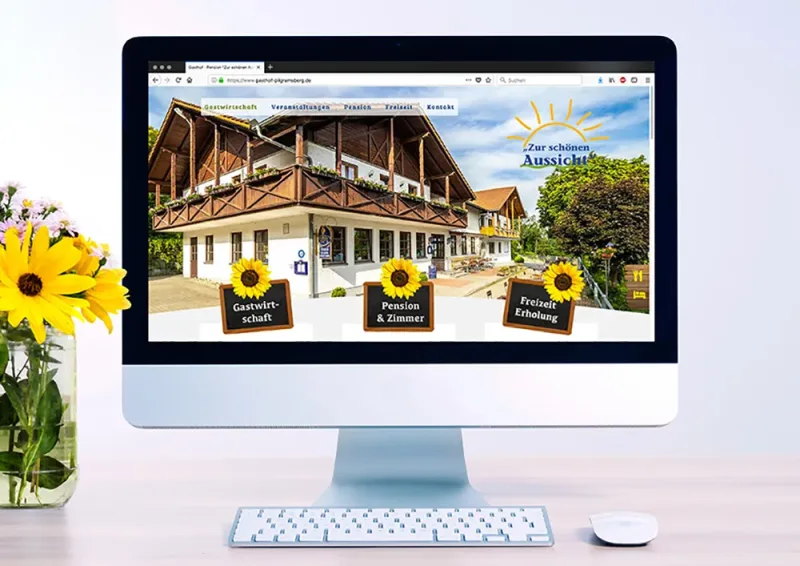 Referenz Webdesign für das Gasthaus Zur schönen Aussicht